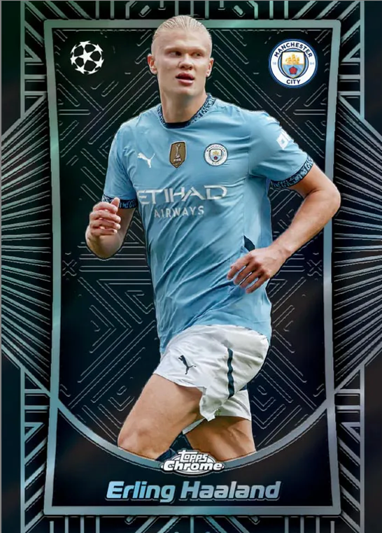 2024-25 TOPPS CHROME UEFA CLUB COMPETITIONS HOBBY BOX