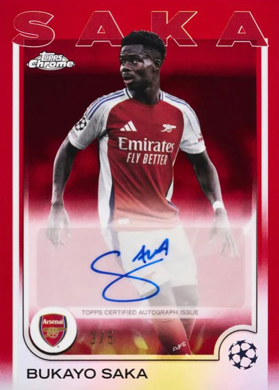 2024-25 TOPPS CHROME UEFA CLUB COMPETITIONS HOBBY BOX