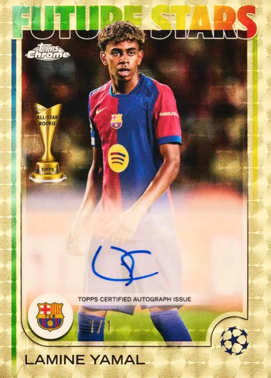 2024-25 TOPPS CHROME UEFA CLUB COMPETITIONS HOBBY BOX