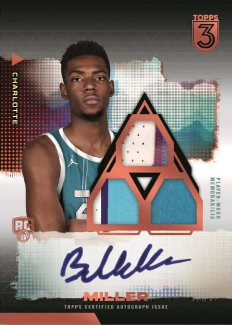 2023-24 TOPPS THREE BASKETBALL HOBBY BOX