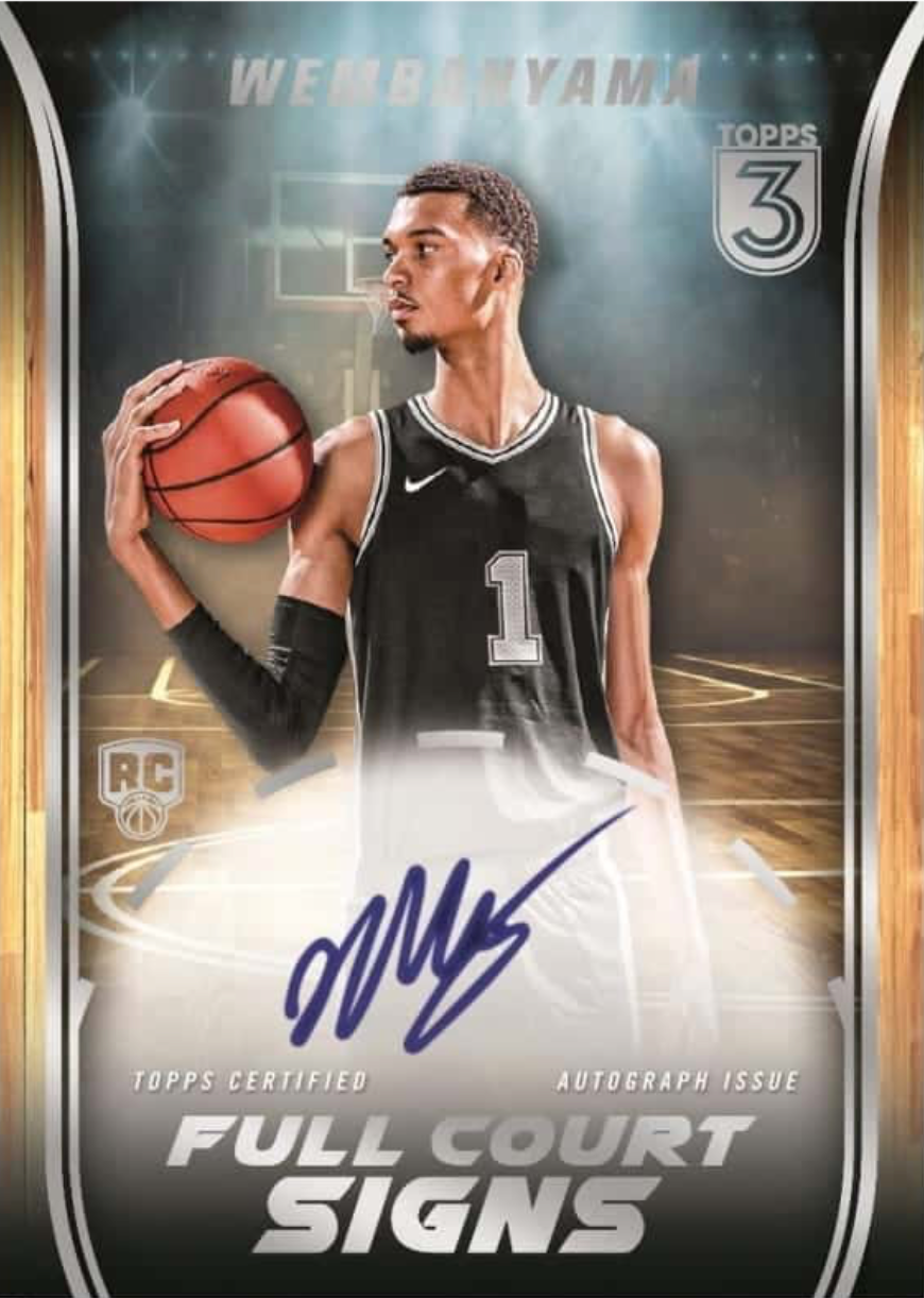 2023-24 TOPPS THREE BASKETBALL HOBBY BOX