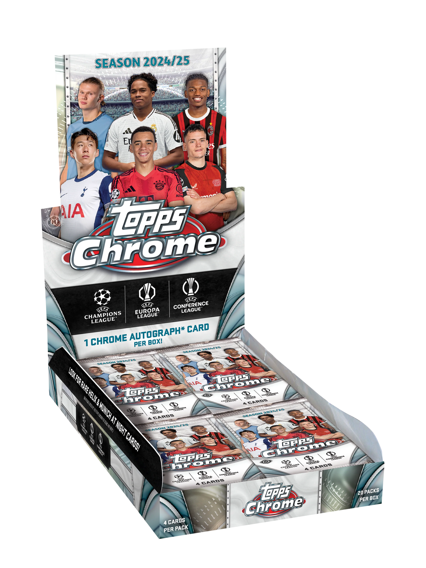 2024-25 TOPPS CHROME UEFA CLUB COMPETITIONS HOBBY BOX