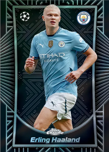 2024-25 TOPPS CHROME UEFA CLUB COMPETITIONS HOBBY BOX