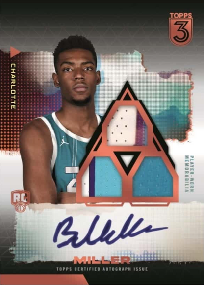 2023-24 TOPPS THREE BASKETBALL HOBBY BOX